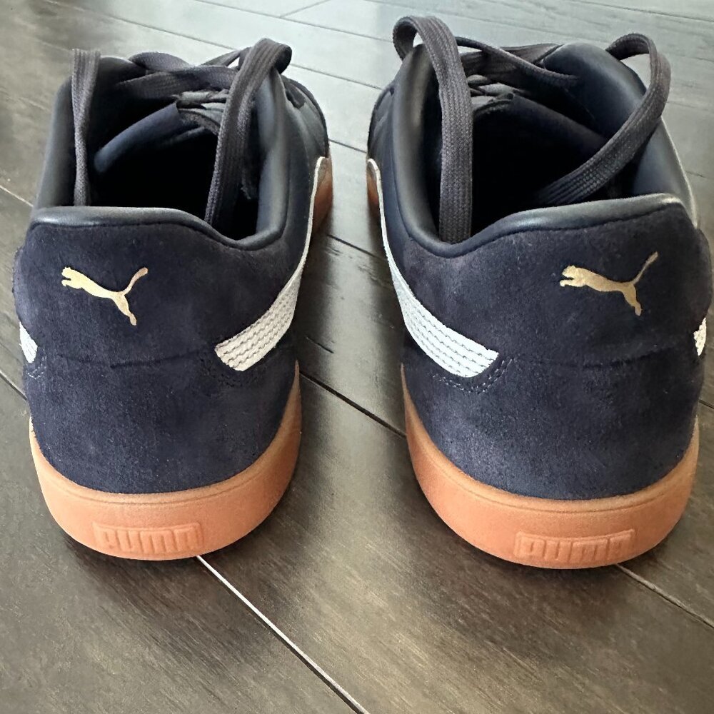 Blue & White Puma Sneakers, US 11 *mark on sole* - Picture 5 of 9